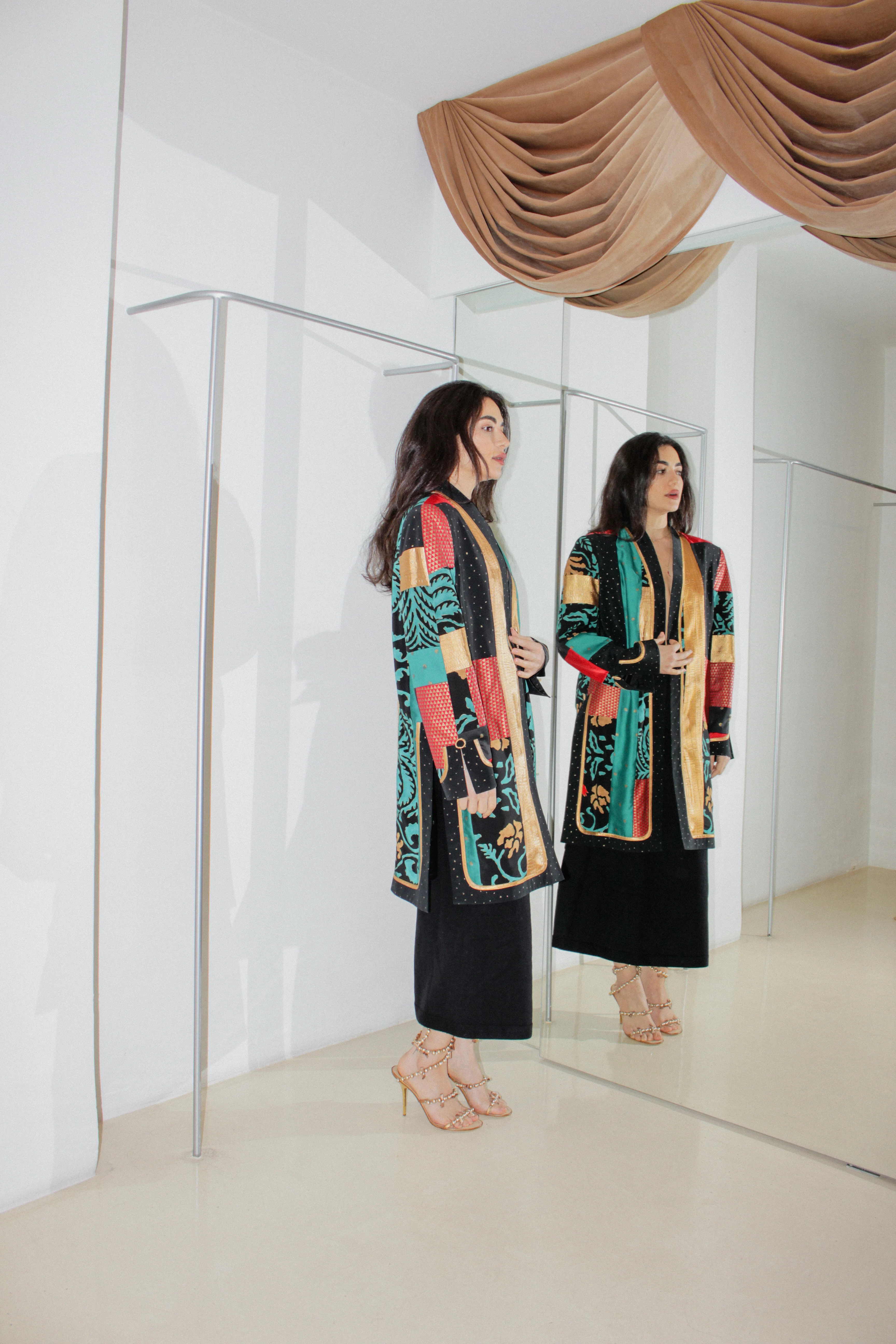 Vintage Patterned Jacket - Image 2